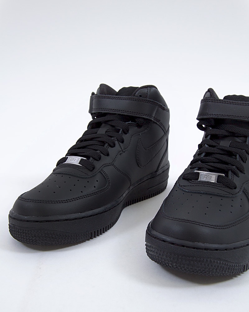 Nike Air Force 1 Mid (GS) | 314195-004 | Black | Sneakers | Skor | Footish