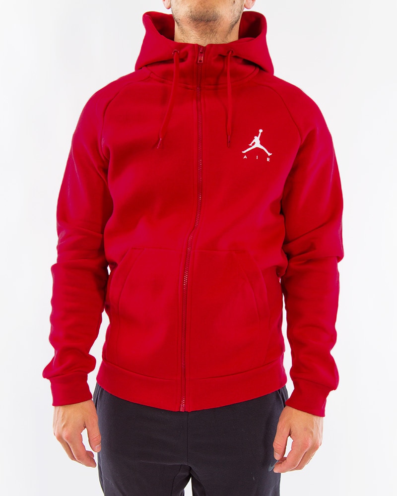 Nike Jordan Jumpman Fleece Hooded 939998687 Red Kläder Footish
