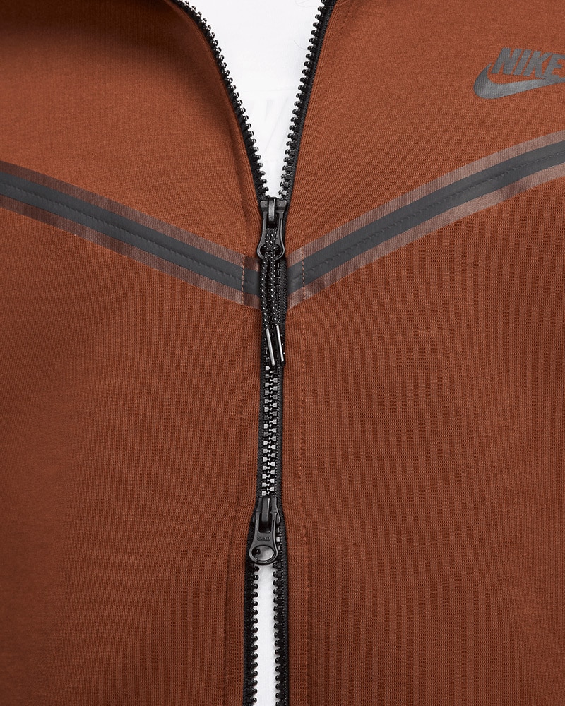 Nike Sportswear Tech Fleece Full Zip Hoodie | CU4489-259 | Brun ...
