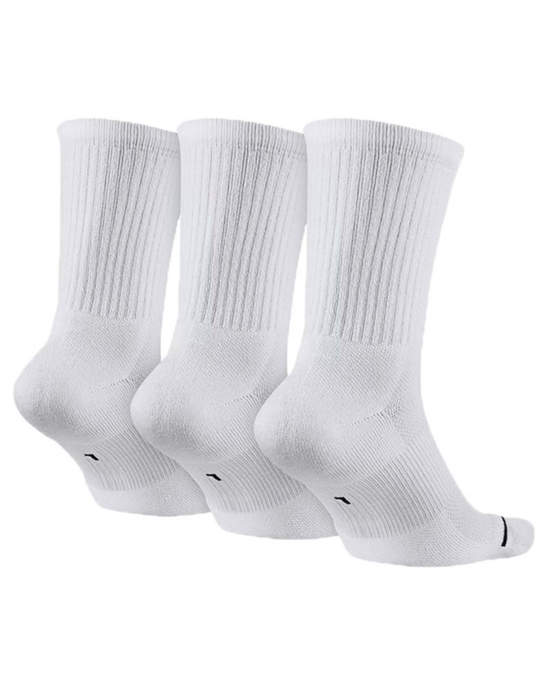 Nike Unisex Jordan Jumpman Crew Socks (3 Pack) SX5545100 White
