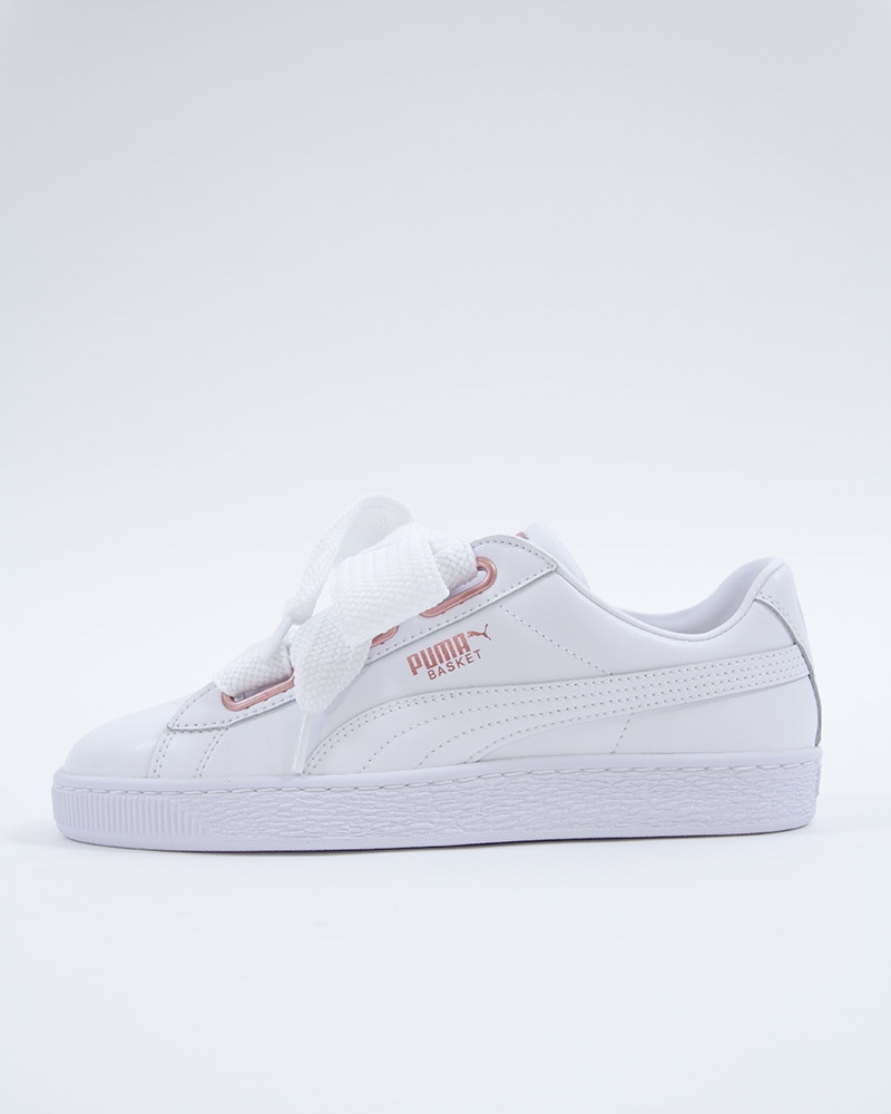 puma basket heart leather sneakers