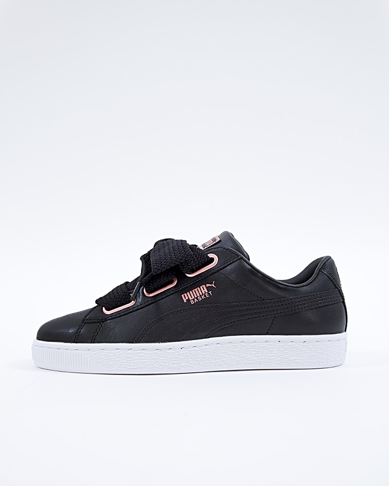 puma basket heart leather