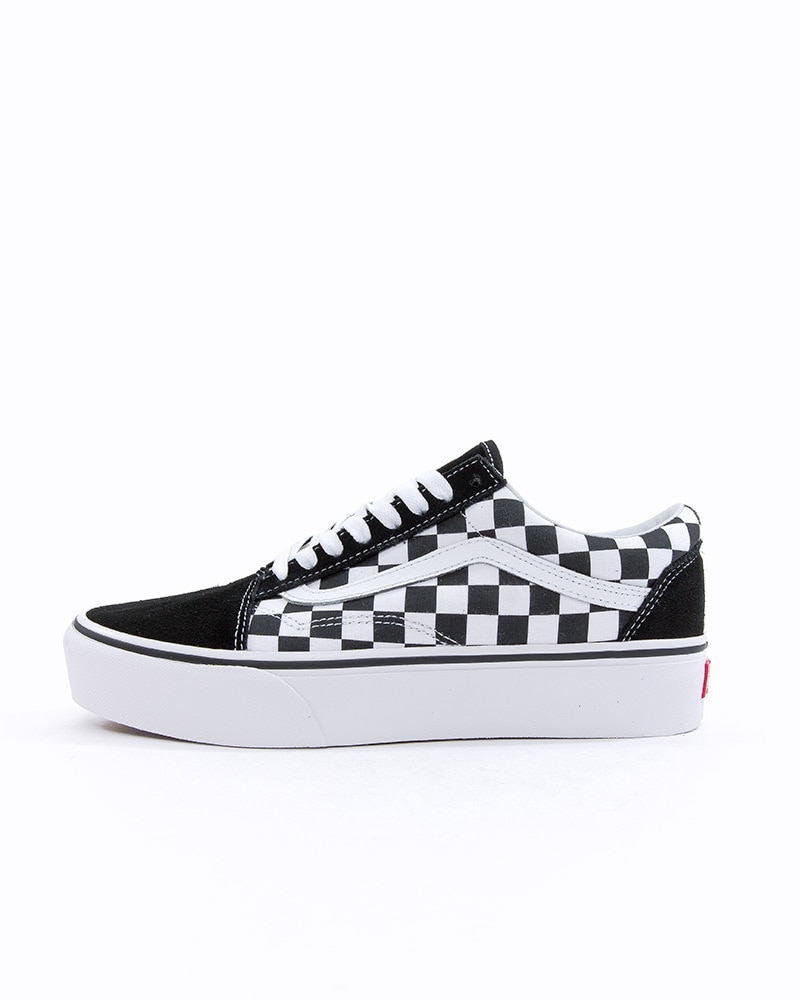 vans old skool platform black white checkerboard