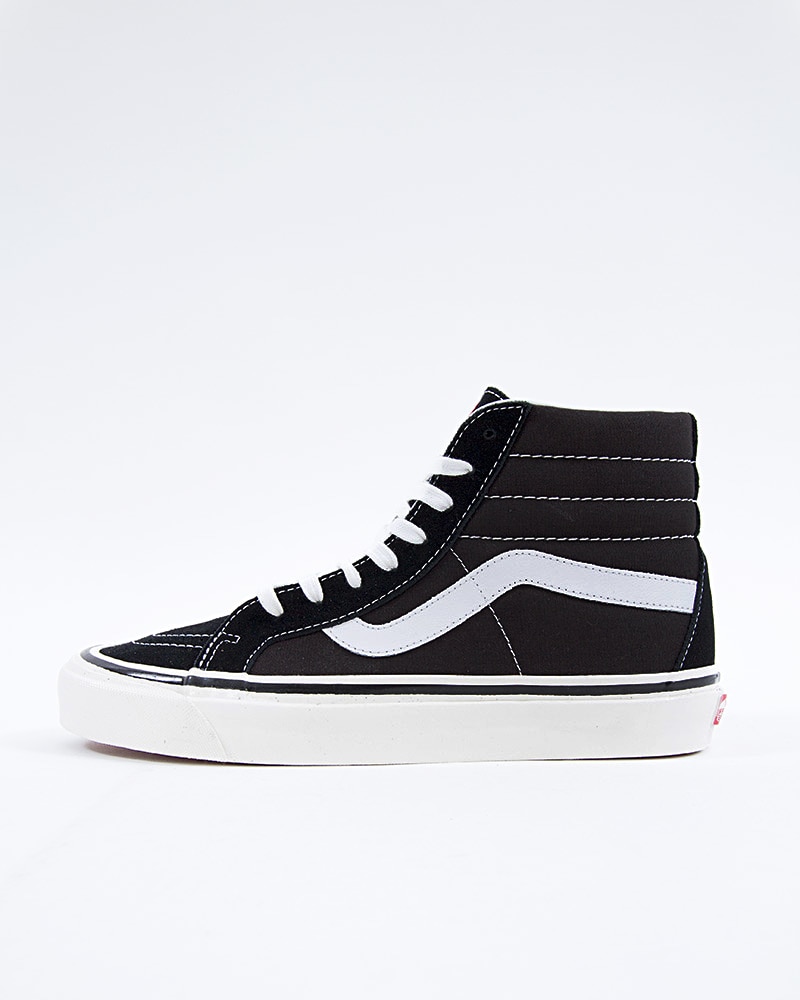 Vans Suede Anaheim Factory Sk8 hi 38 For Cheap BlackRed Vans Suede Anaheim Factory Sk8 hi 38 For Cheap BlackRed