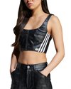 adidas Originals Faux Leather Long-Sleeve Top (JY6309)