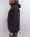 New Black Embroidered Logo Hood (NB-ELH-BLK)